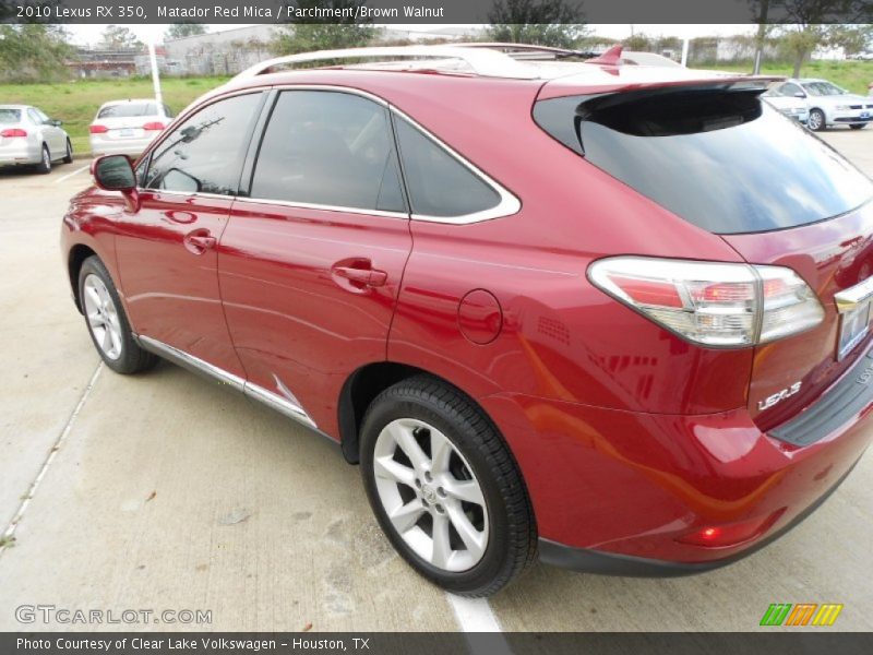 Matador Red Mica / Parchment/Brown Walnut 2010 Lexus RX 350