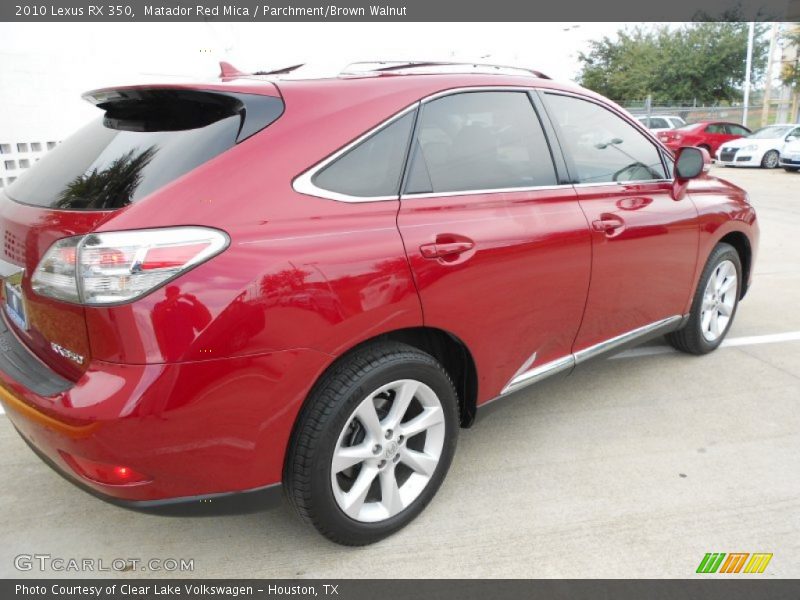 Matador Red Mica / Parchment/Brown Walnut 2010 Lexus RX 350