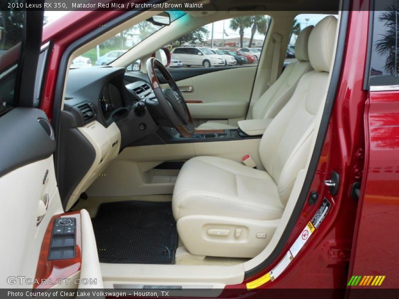  2010 RX 350 Parchment/Brown Walnut Interior