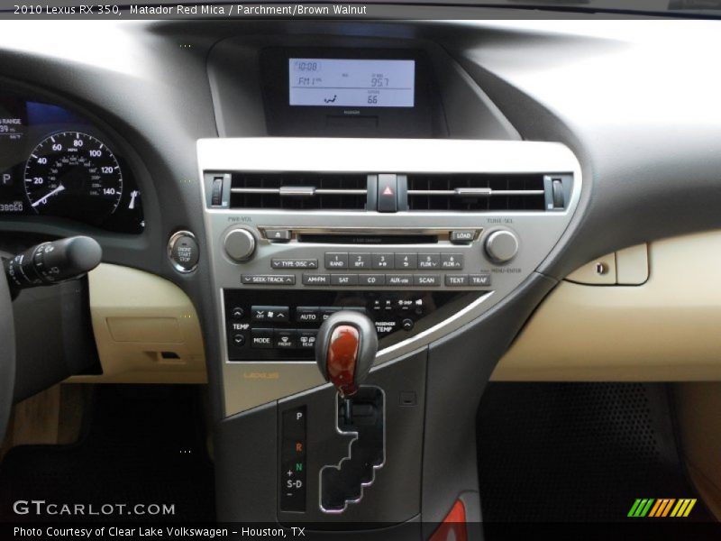 Controls of 2010 RX 350