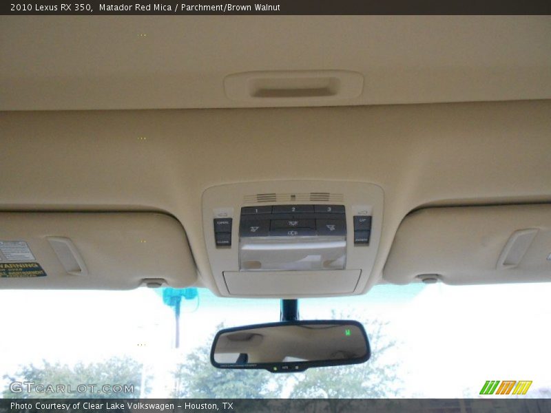 Matador Red Mica / Parchment/Brown Walnut 2010 Lexus RX 350