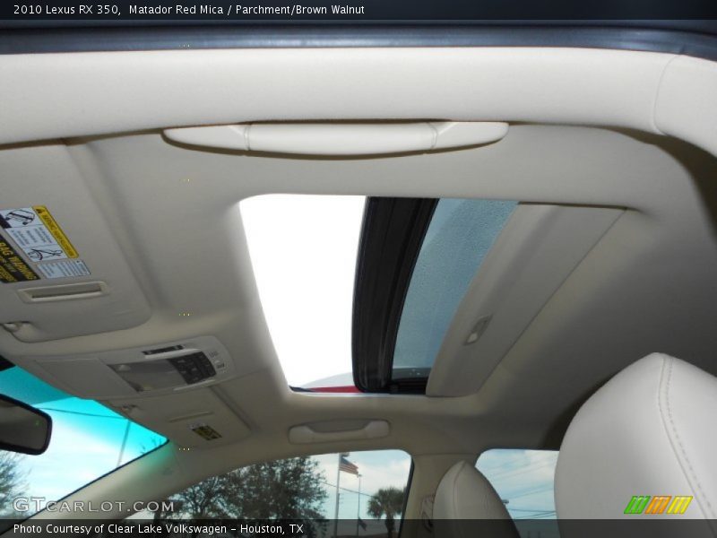 Matador Red Mica / Parchment/Brown Walnut 2010 Lexus RX 350