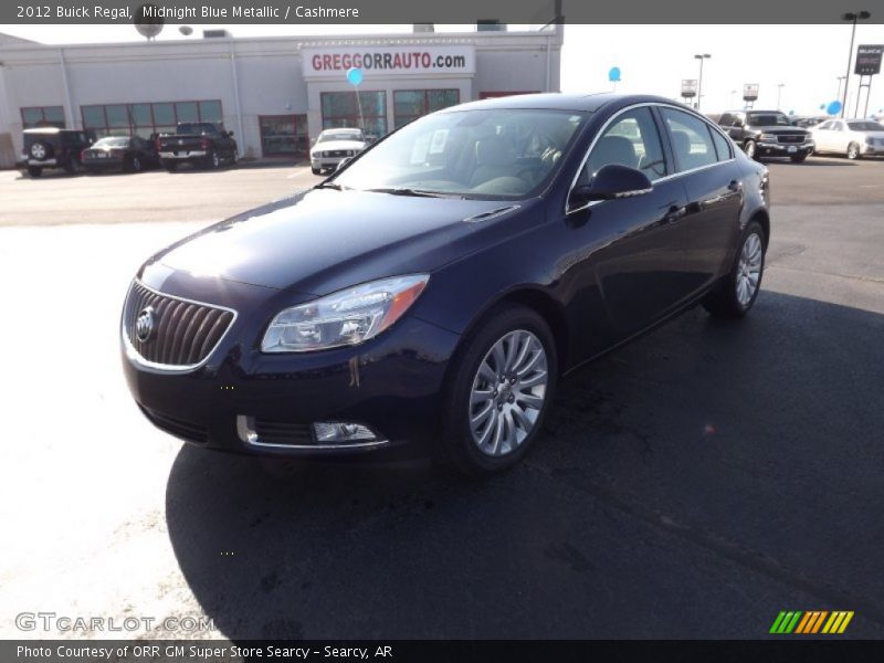 Midnight Blue Metallic / Cashmere 2012 Buick Regal