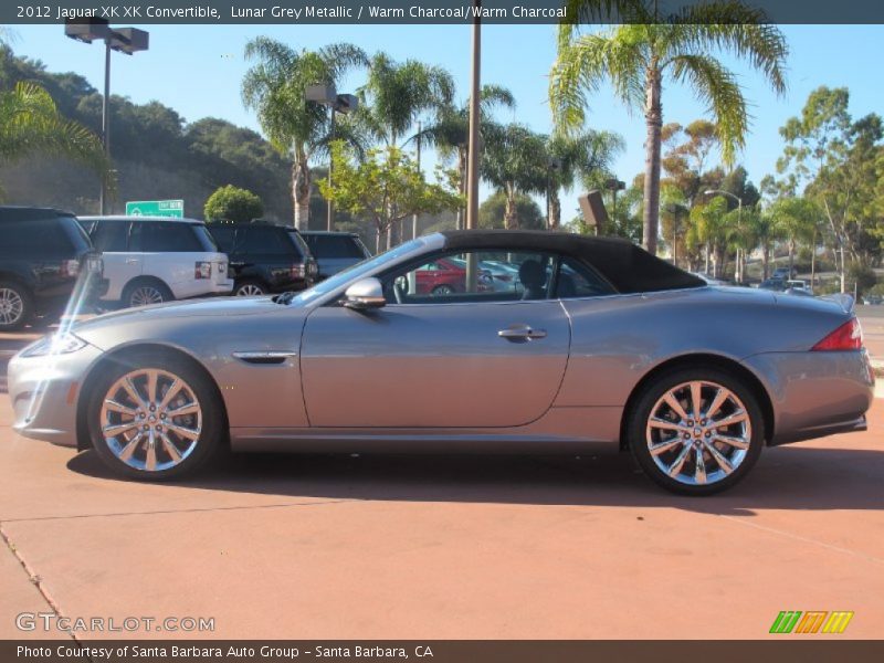 Lunar Grey Metallic / Warm Charcoal/Warm Charcoal 2012 Jaguar XK XK Convertible