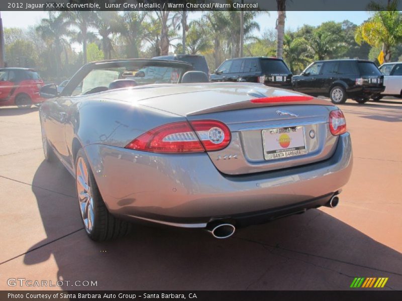 Lunar Grey Metallic / Warm Charcoal/Warm Charcoal 2012 Jaguar XK XK Convertible