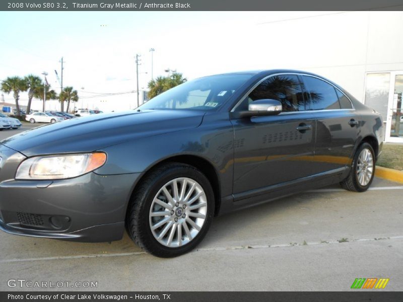 Titanium Gray Metallic / Anthracite Black 2008 Volvo S80 3.2
