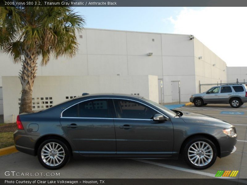 Titanium Gray Metallic / Anthracite Black 2008 Volvo S80 3.2