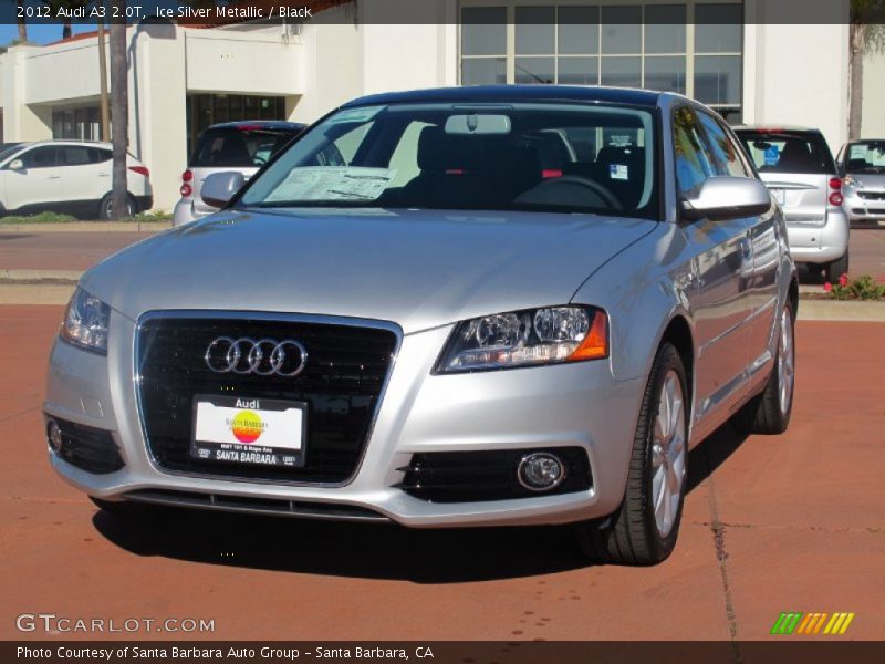 Ice Silver Metallic / Black 2012 Audi A3 2.0T