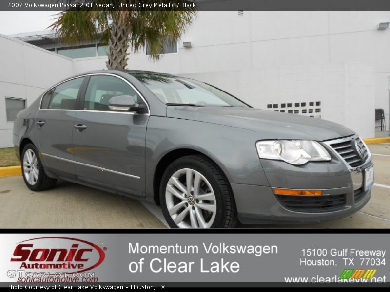 United Grey Metallic / Black 2007 Volkswagen Passat 2.0T Sedan