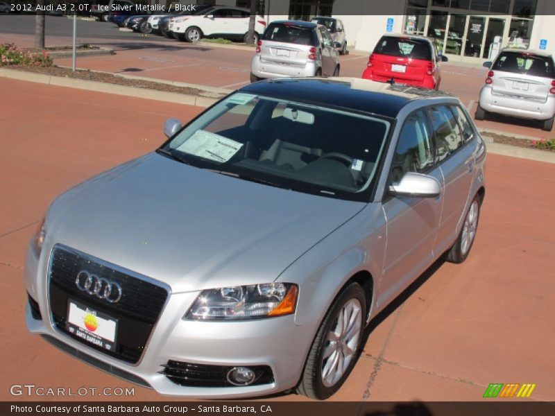 Ice Silver Metallic / Black 2012 Audi A3 2.0T