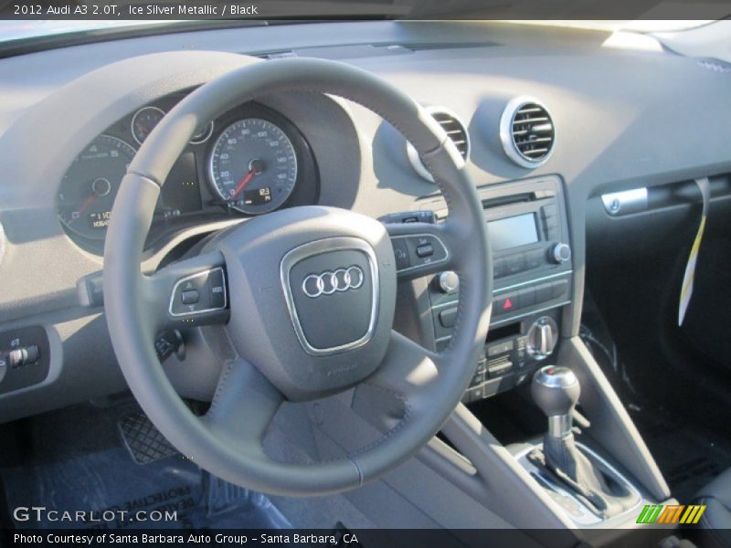Ice Silver Metallic / Black 2012 Audi A3 2.0T