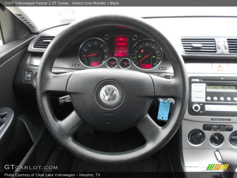 United Grey Metallic / Black 2007 Volkswagen Passat 2.0T Sedan