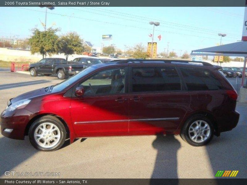 Salsa Red Pearl / Stone Gray 2006 Toyota Sienna Limited