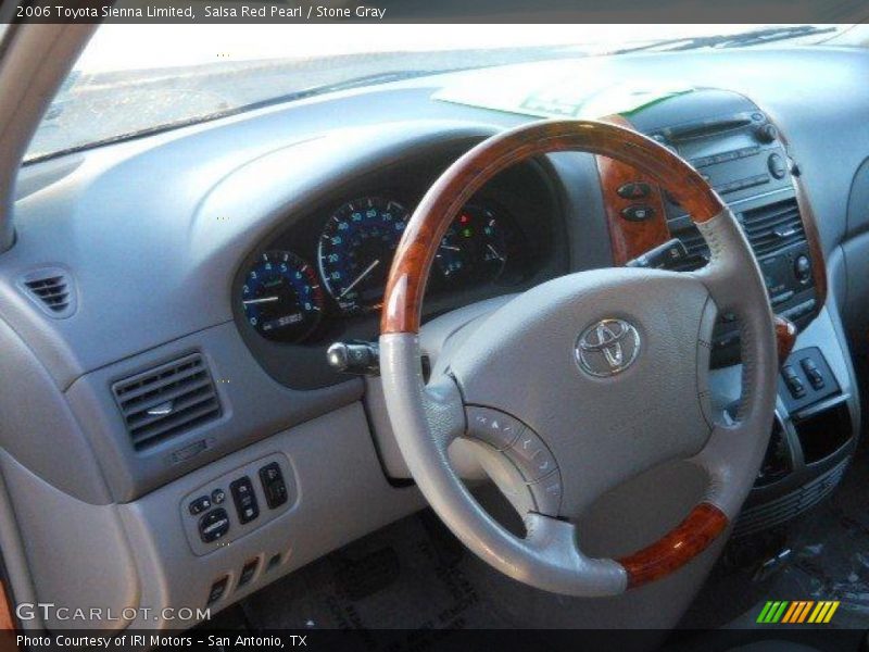 Salsa Red Pearl / Stone Gray 2006 Toyota Sienna Limited