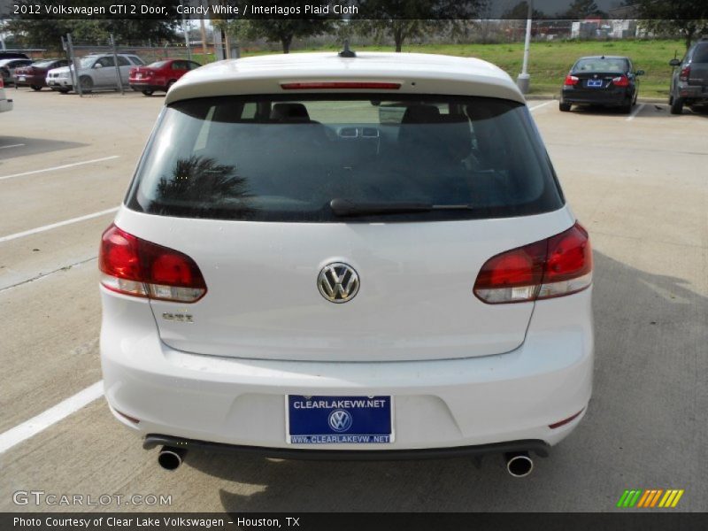 Candy White / Interlagos Plaid Cloth 2012 Volkswagen GTI 2 Door