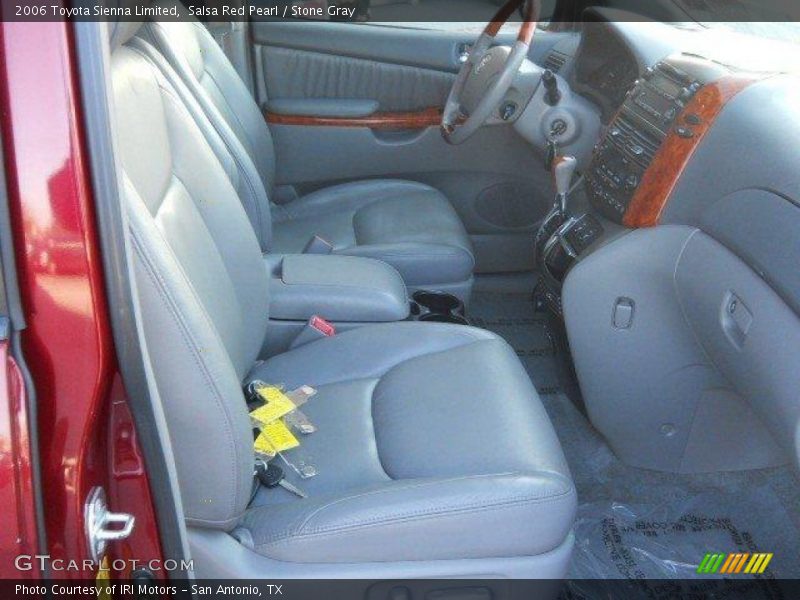 Salsa Red Pearl / Stone Gray 2006 Toyota Sienna Limited