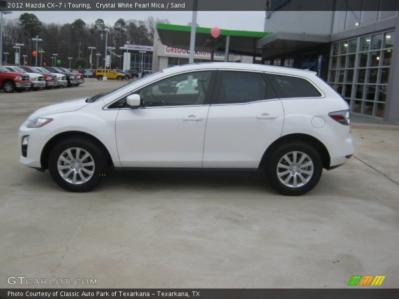 Crystal White Pearl Mica / Sand 2012 Mazda CX-7 i Touring