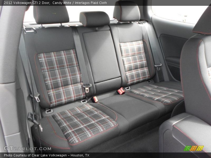  2012 GTI 2 Door Interlagos Plaid Cloth Interior