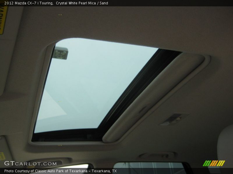 Crystal White Pearl Mica / Sand 2012 Mazda CX-7 i Touring