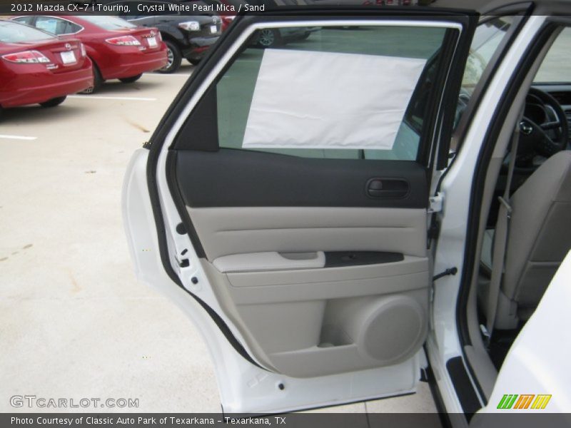 Crystal White Pearl Mica / Sand 2012 Mazda CX-7 i Touring