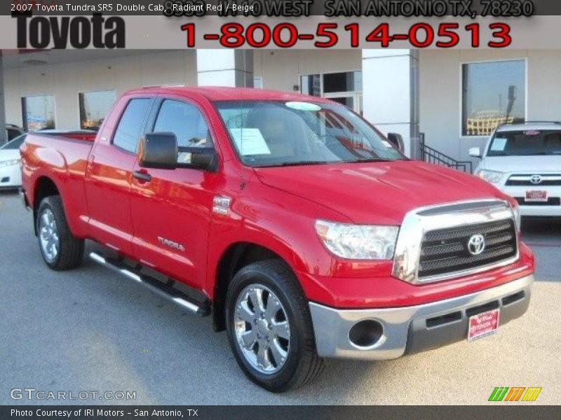 Radiant Red / Beige 2007 Toyota Tundra SR5 Double Cab