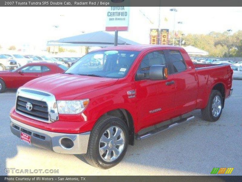 Radiant Red / Beige 2007 Toyota Tundra SR5 Double Cab