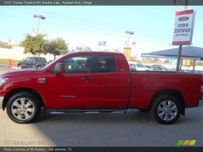 Radiant Red / Beige 2007 Toyota Tundra SR5 Double Cab