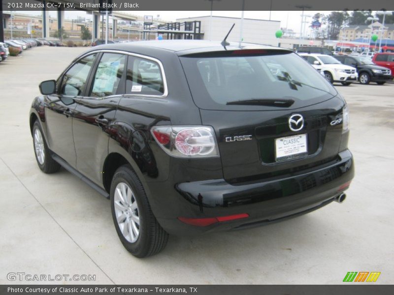 Brilliant Black / Black 2012 Mazda CX-7 i SV