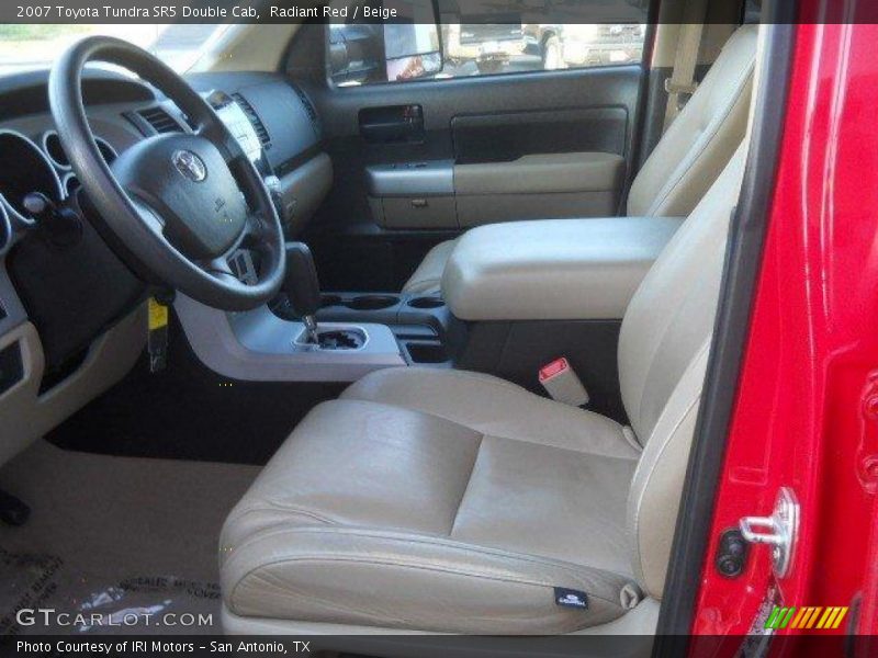 Radiant Red / Beige 2007 Toyota Tundra SR5 Double Cab