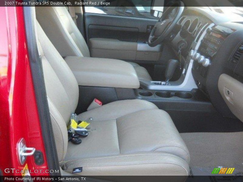 Radiant Red / Beige 2007 Toyota Tundra SR5 Double Cab