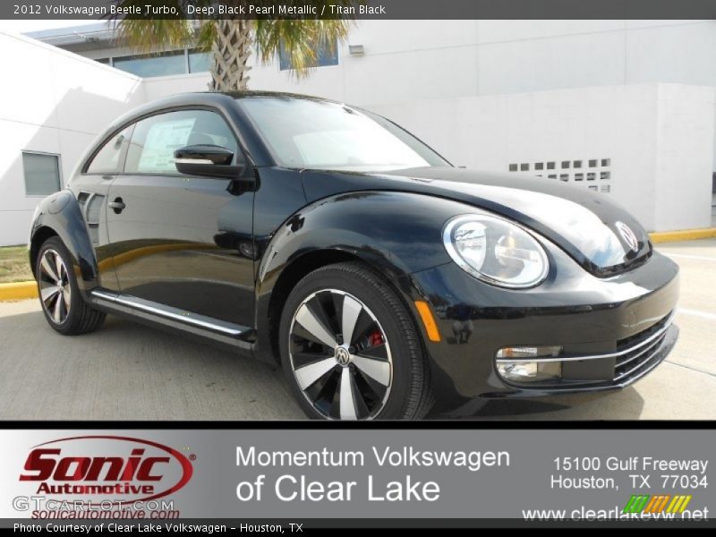 Deep Black Pearl Metallic / Titan Black 2012 Volkswagen Beetle Turbo