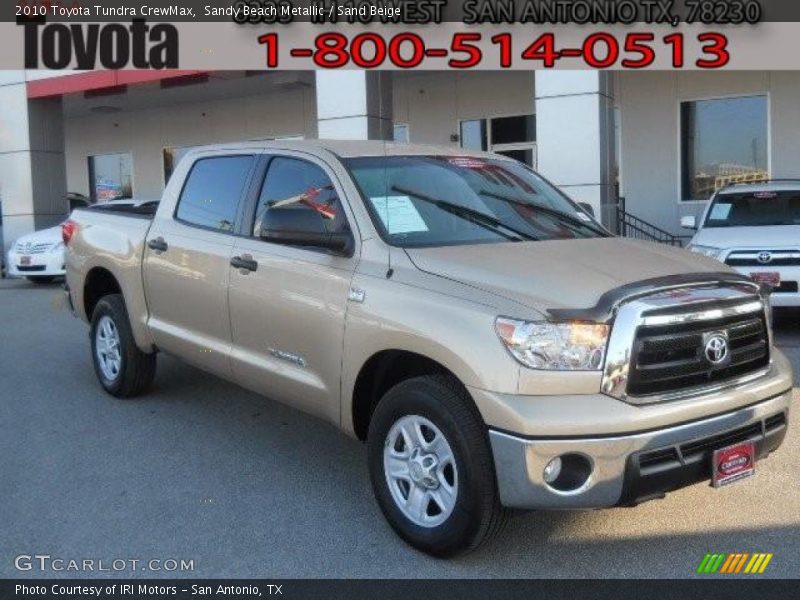 Sandy Beach Metallic / Sand Beige 2010 Toyota Tundra CrewMax