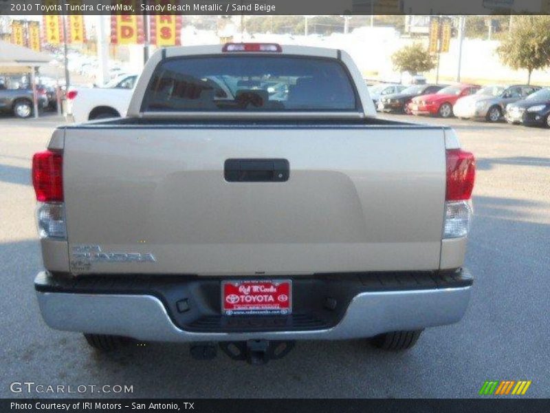 Sandy Beach Metallic / Sand Beige 2010 Toyota Tundra CrewMax