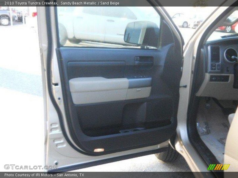 Sandy Beach Metallic / Sand Beige 2010 Toyota Tundra CrewMax