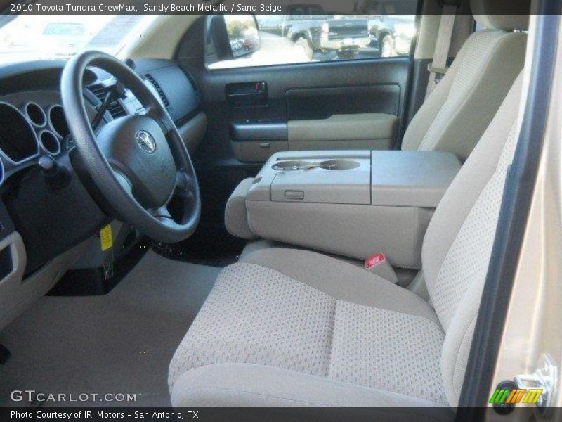 Sandy Beach Metallic / Sand Beige 2010 Toyota Tundra CrewMax