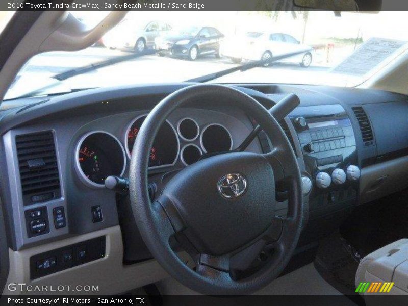 Sandy Beach Metallic / Sand Beige 2010 Toyota Tundra CrewMax