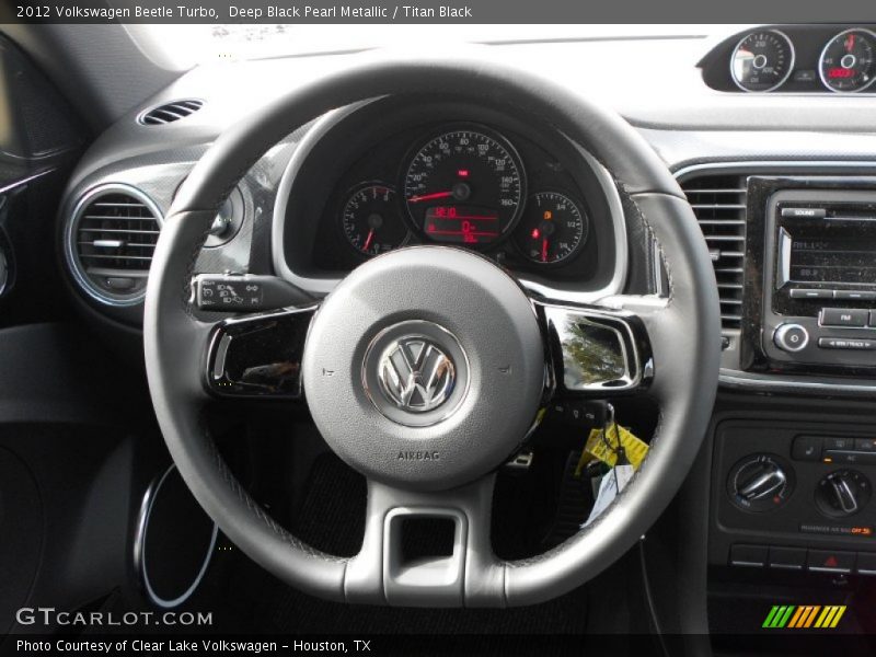 Deep Black Pearl Metallic / Titan Black 2012 Volkswagen Beetle Turbo