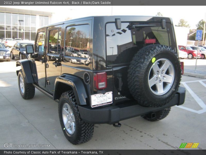 Black / Black/Dark Saddle 2012 Jeep Wrangler Unlimited Rubicon 4x4