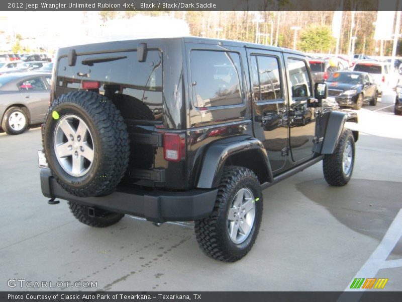 Black / Black/Dark Saddle 2012 Jeep Wrangler Unlimited Rubicon 4x4