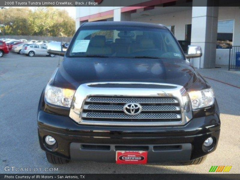 Black / Beige 2008 Toyota Tundra Limited CrewMax