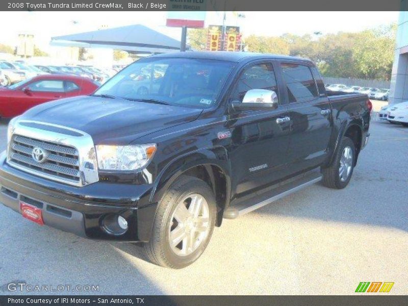 Black / Beige 2008 Toyota Tundra Limited CrewMax