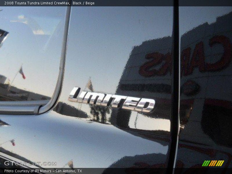 Black / Beige 2008 Toyota Tundra Limited CrewMax