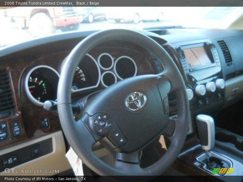 Black / Beige 2008 Toyota Tundra Limited CrewMax