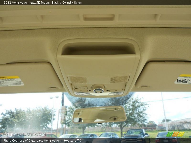 Black / Cornsilk Beige 2012 Volkswagen Jetta SE Sedan