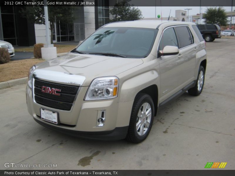 Gold Mist Metallic / Jet Black 2012 GMC Terrain SLE