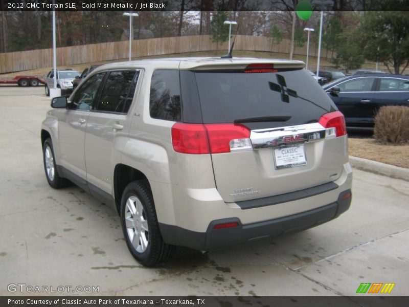 Gold Mist Metallic / Jet Black 2012 GMC Terrain SLE