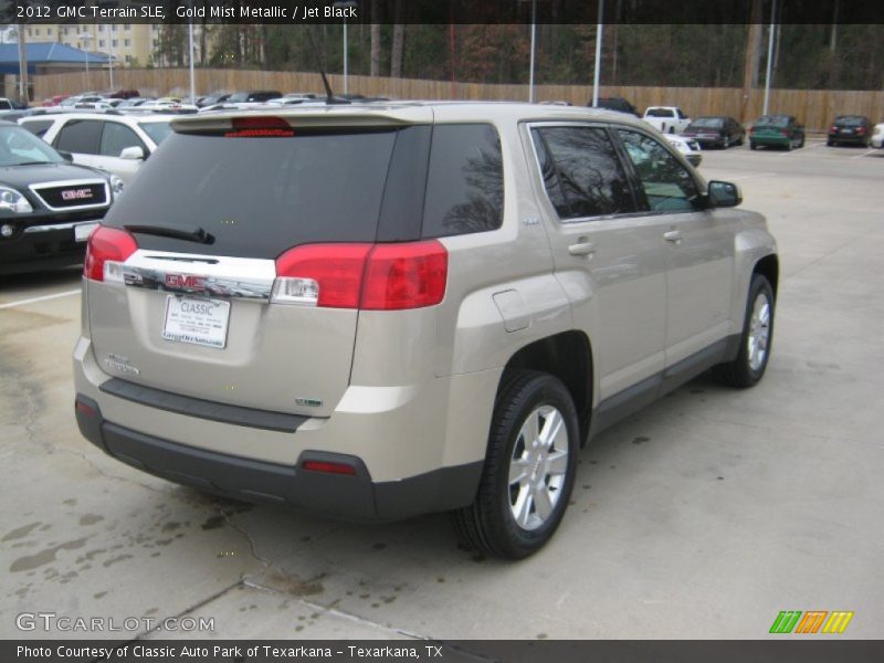 Gold Mist Metallic / Jet Black 2012 GMC Terrain SLE