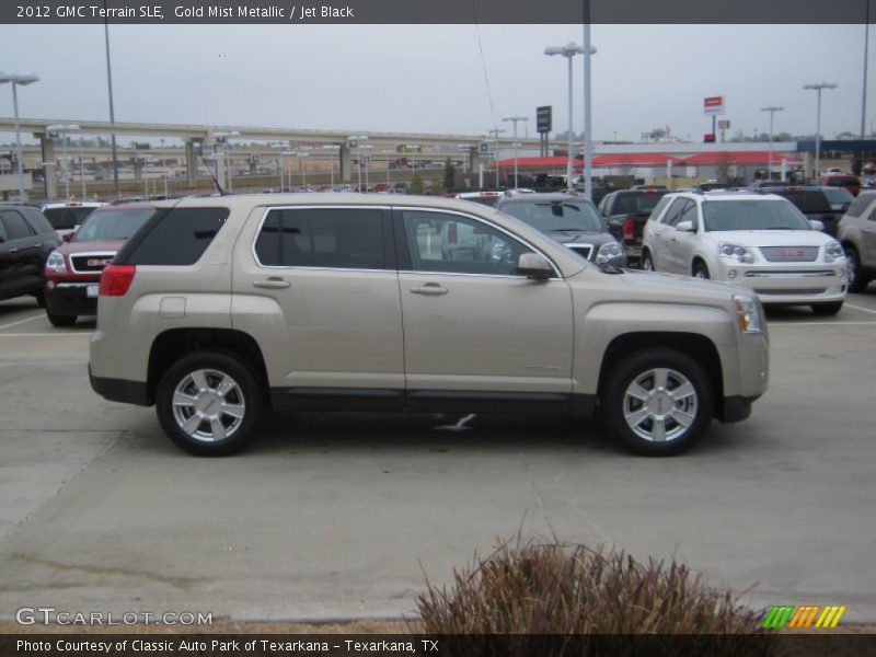 Gold Mist Metallic / Jet Black 2012 GMC Terrain SLE