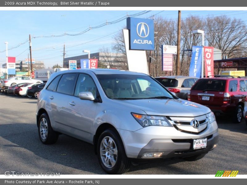 Billet Silver Metallic / Taupe 2009 Acura MDX Technology