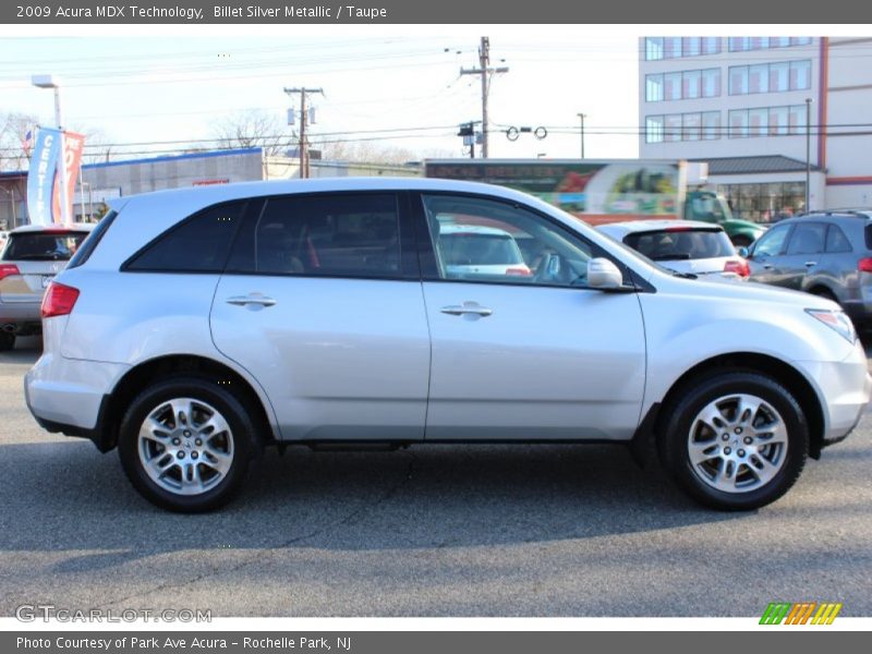 Billet Silver Metallic / Taupe 2009 Acura MDX Technology